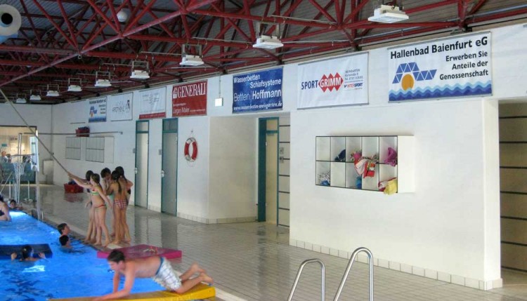 Bannerwerbung im Hallenbad