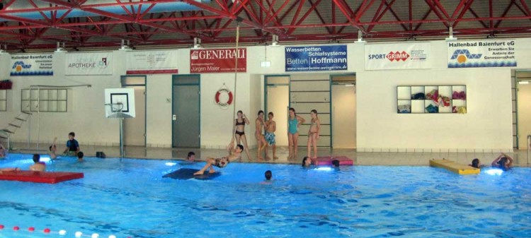 Bannerwerbung im Hallenbad